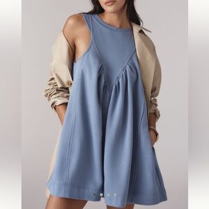 *Anthropologie Daily Practice Sleeveless Ruched Mini Dress